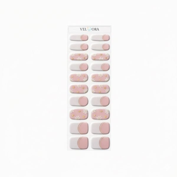 Daisy Sparkles - Semi-Cured Gel Nail Strips - NG200211